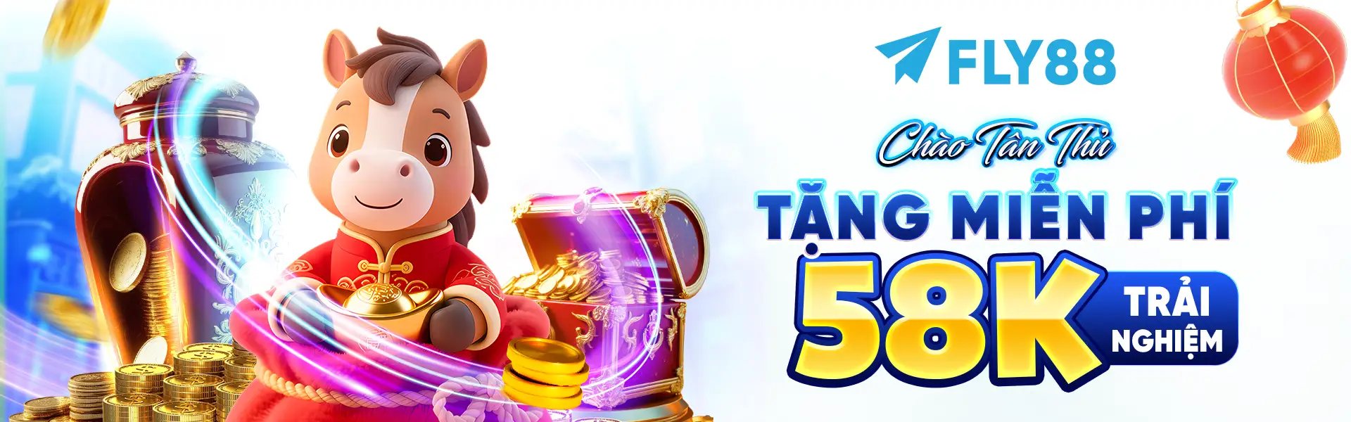 Banner Tết 2026 FLY88 – Ưu đãi hấp dẫn tặng 58k